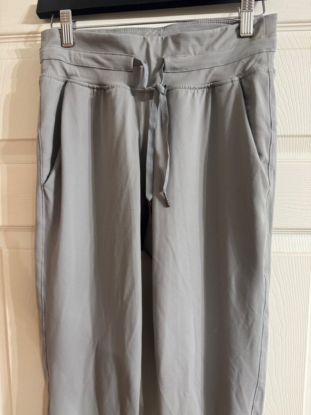 ZYIA Light Gray Drawstring Leggings